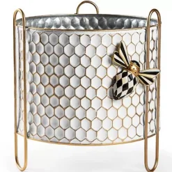 MacKenzie-Childs Honeycomb Large Tin Planter< Spring|Greenery & Florals
