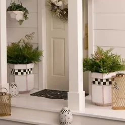 MacKenzie-Childs Honeycomb Outdoor Planter< Spring|Greenery & Florals