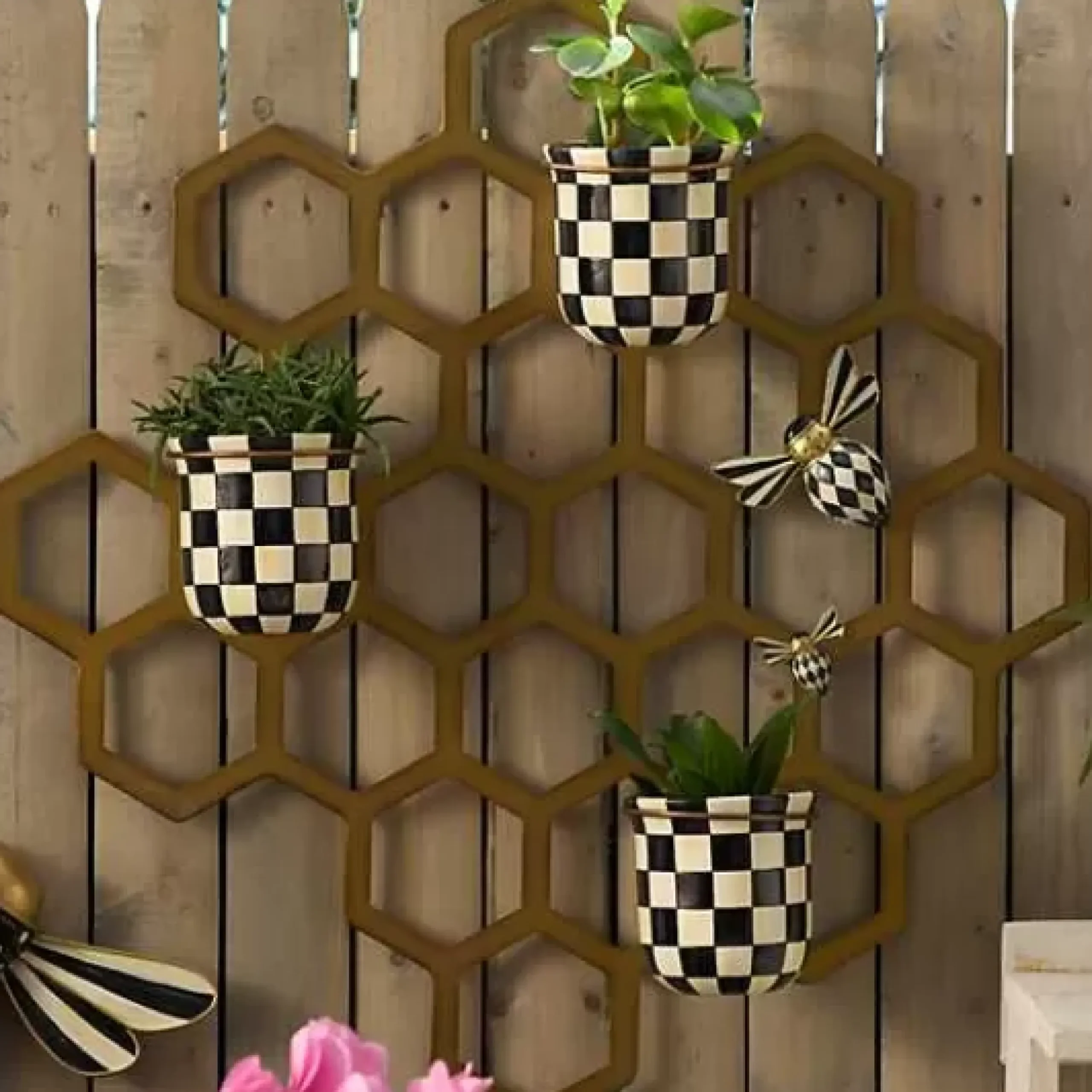 MacKenzie-Childs Honeycomb Wall Planter< Spring|Greenery & Florals