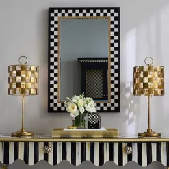 MacKenzie-Childs Hopscotch Check Large Rectangle Wall Mirror< Room Accents