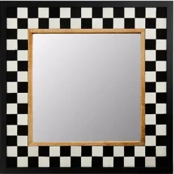 MacKenzie-Childs Hopscotch Check Square Wall Mirror< Room Accents