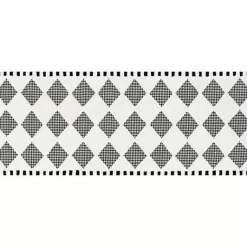 MacKenzie-Childs Houndstooth Check Diamond 2'6 x 8' Runner< Rugs