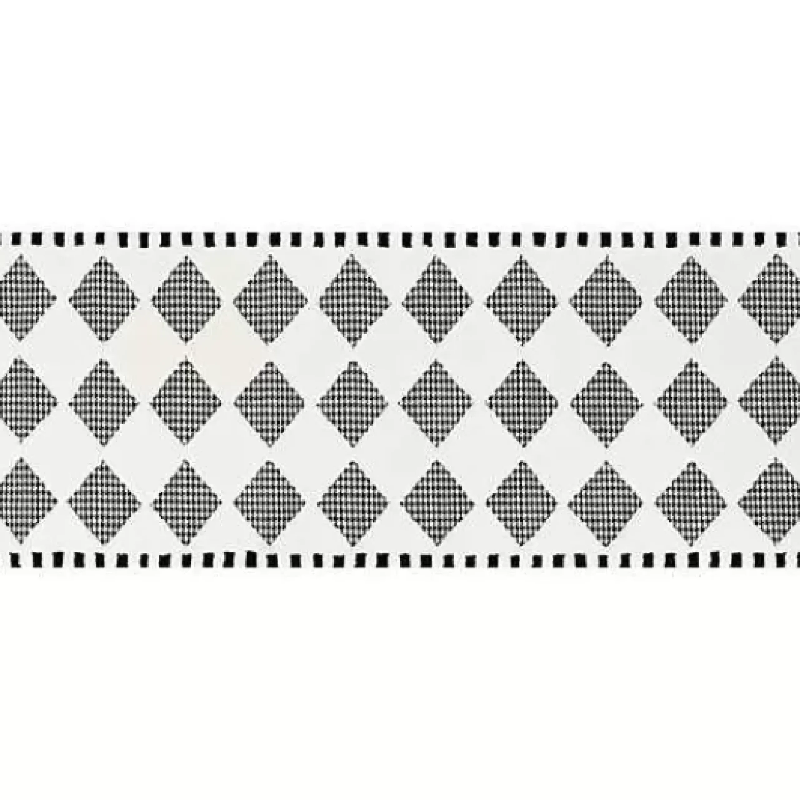 MacKenzie-Childs Houndstooth Check Diamond 2'6 x 8' Runner< Rugs