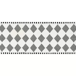 MacKenzie-Childs Houndstooth Check Diamond 2'6 x 8' Runner< Rugs