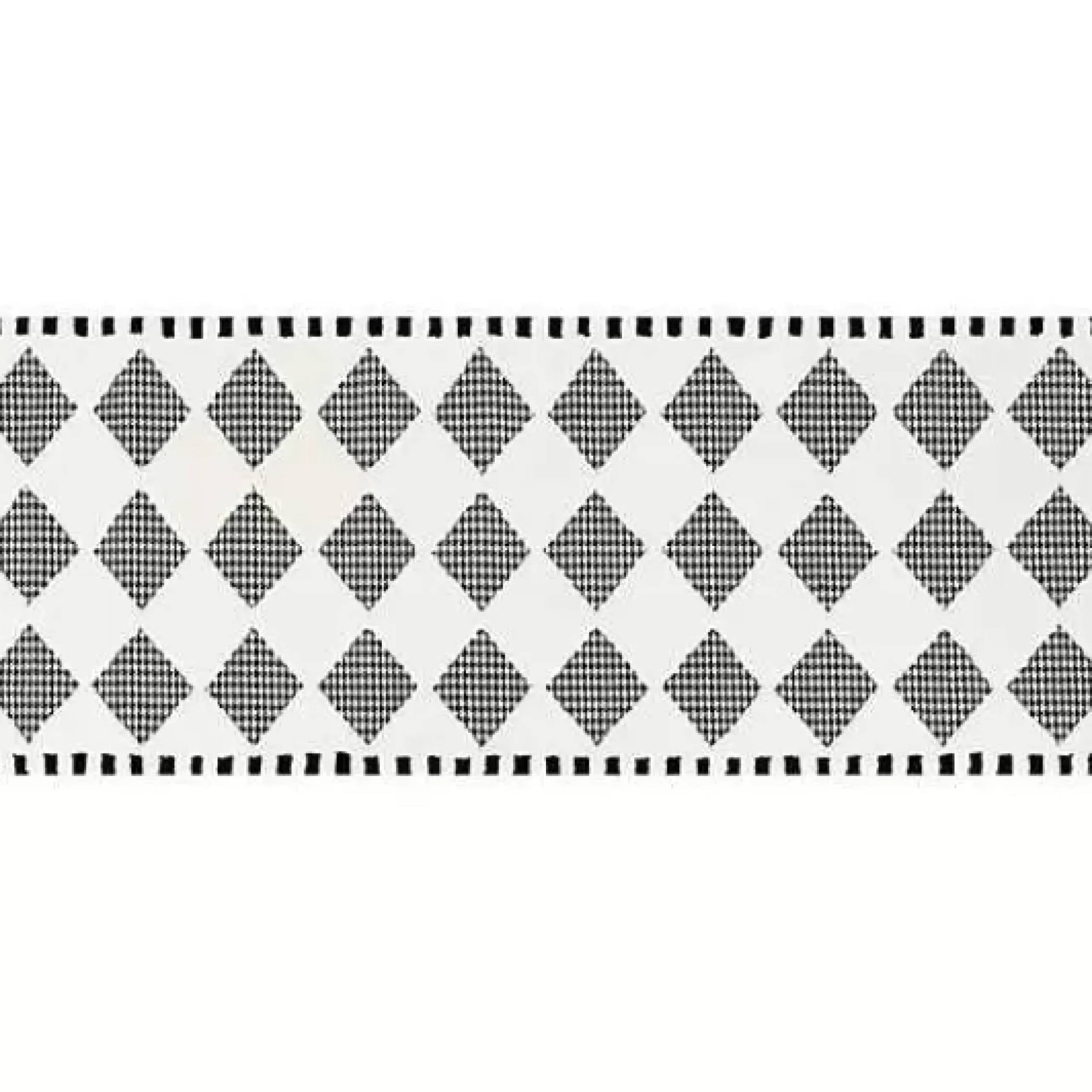 MacKenzie-Childs Houndstooth Check Diamond 2'6 x 8' Runner< Rugs