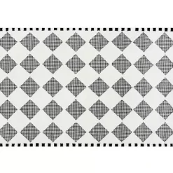 MacKenzie-Childs Houndstooth Check Diamond 5' x 8' Rug< Rugs