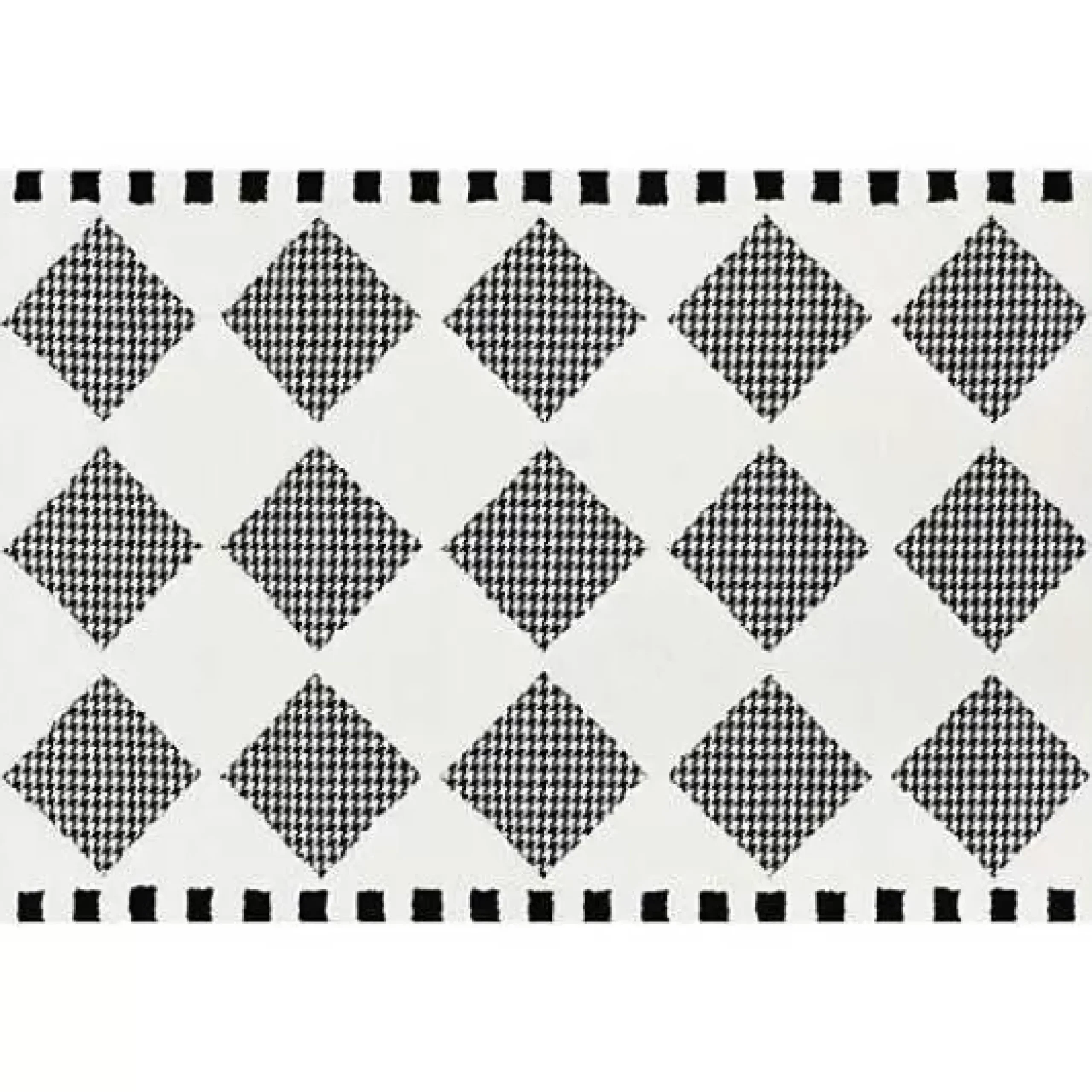 MacKenzie-Childs Houndstooth Check Diamond 3' x 5' Rug< Rugs
