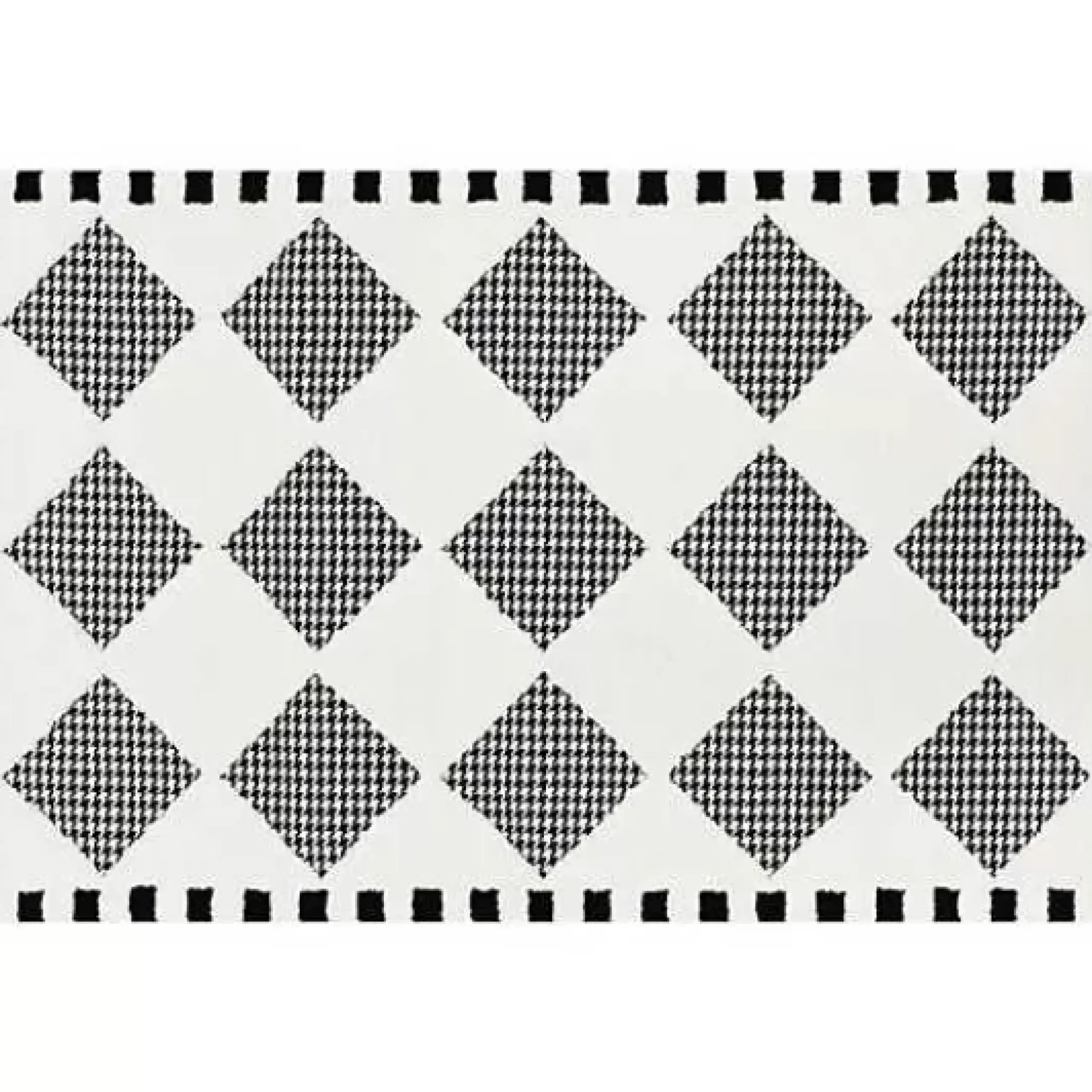 MacKenzie-Childs Houndstooth Check Diamond 3' x 5' Rug< Rugs