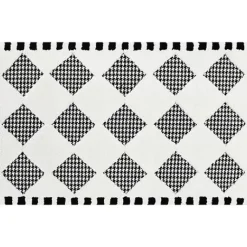MacKenzie-Childs Houndstooth Check Diamond 2'3 x 3'9 Rug< Rugs
