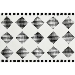MacKenzie-Childs Houndstooth Check Diamond 2'3 x 3'9 Rug< Rugs