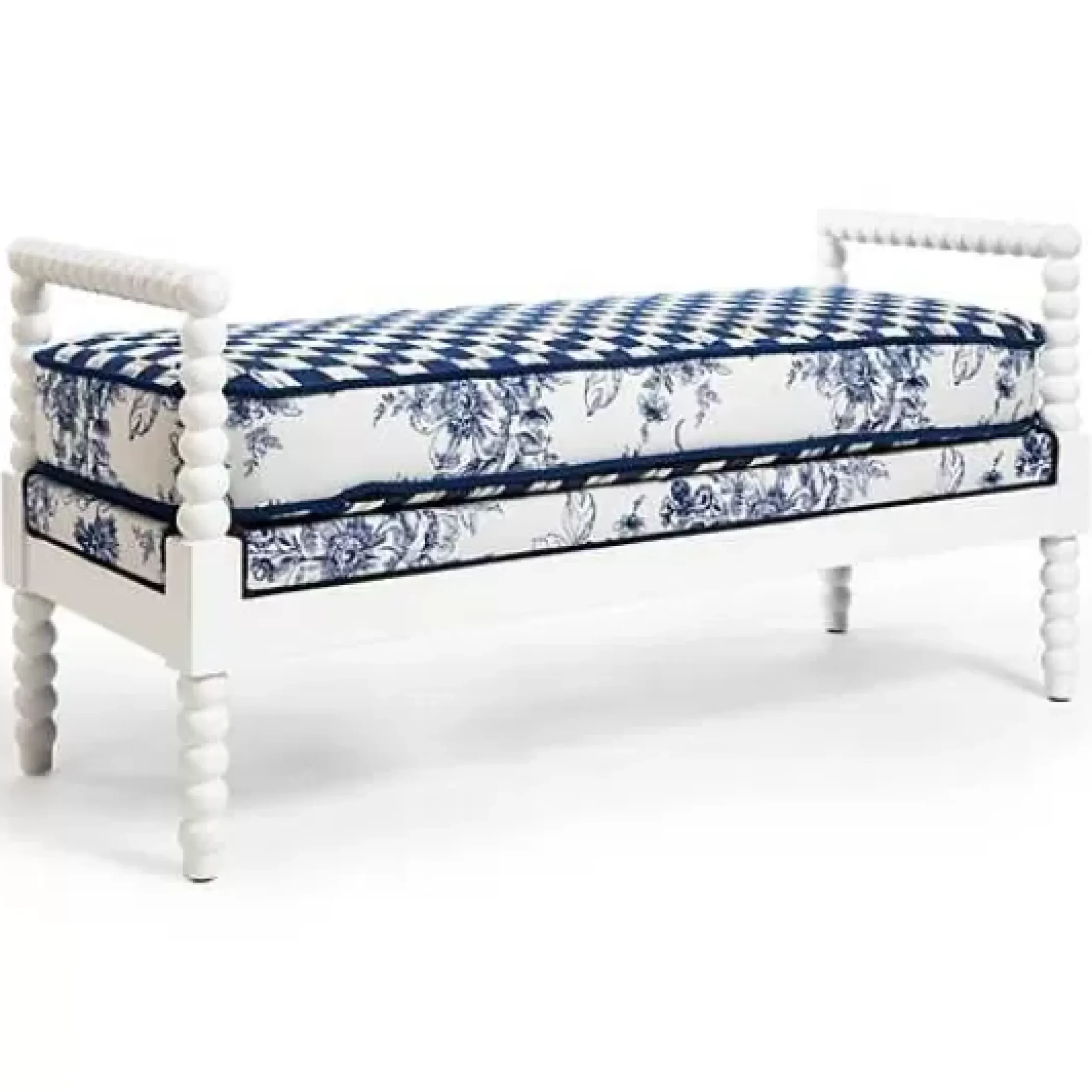MacKenzie-Childs Indigo Villa Outdoor Bench< Outdoor|Spring