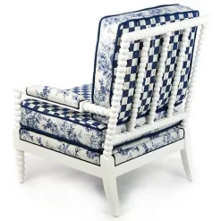 MacKenzie-Childs Indigo Villa Outdoor Chair< Outdoor|Spring