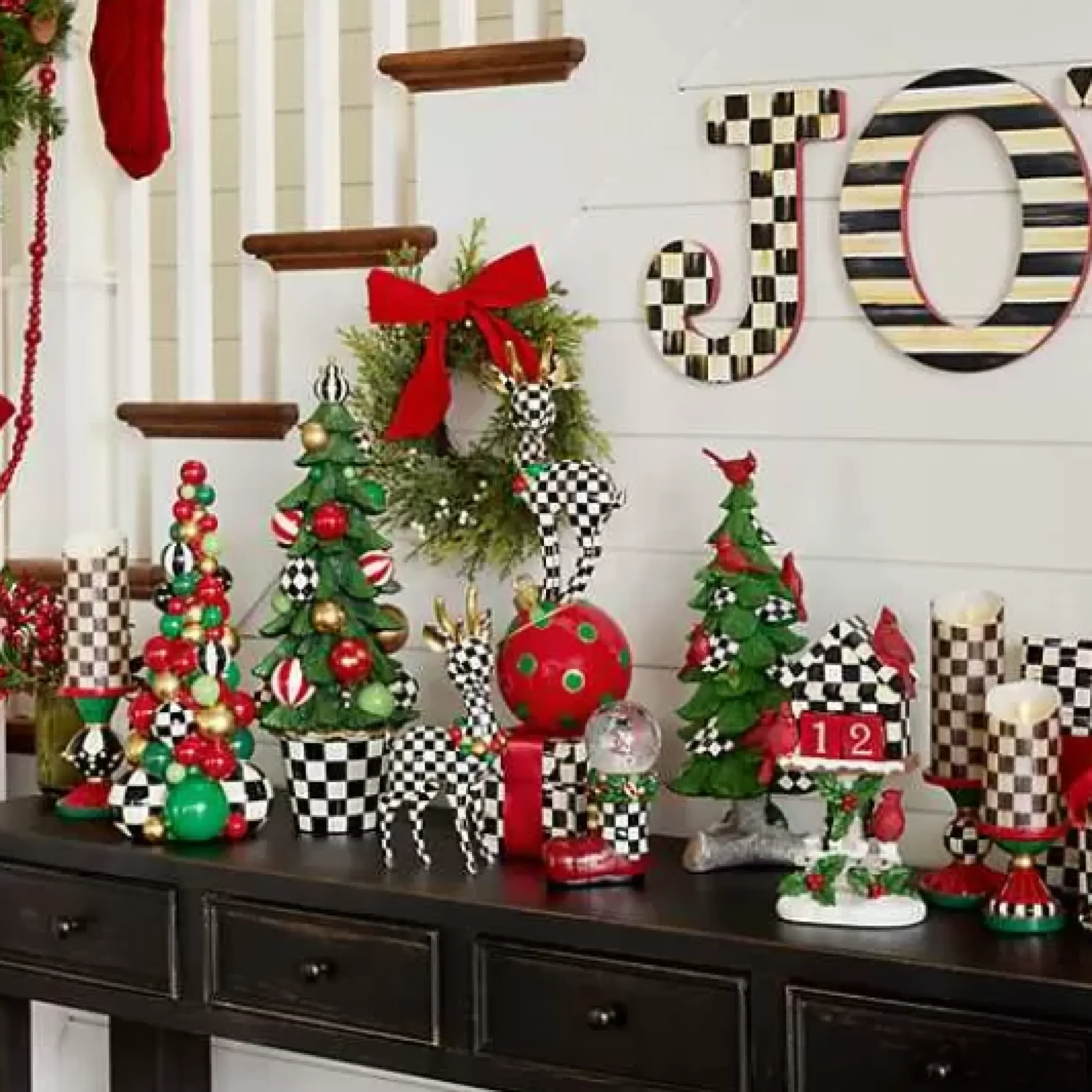 MacKenzie-Childs Jolly Holiday Illuminated Tree< Holiday|Room Accents