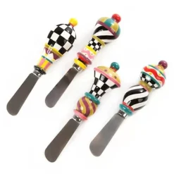 MacKenzie-Childs Jubilee Spreaders, Set of 4< Holiday|Serveware