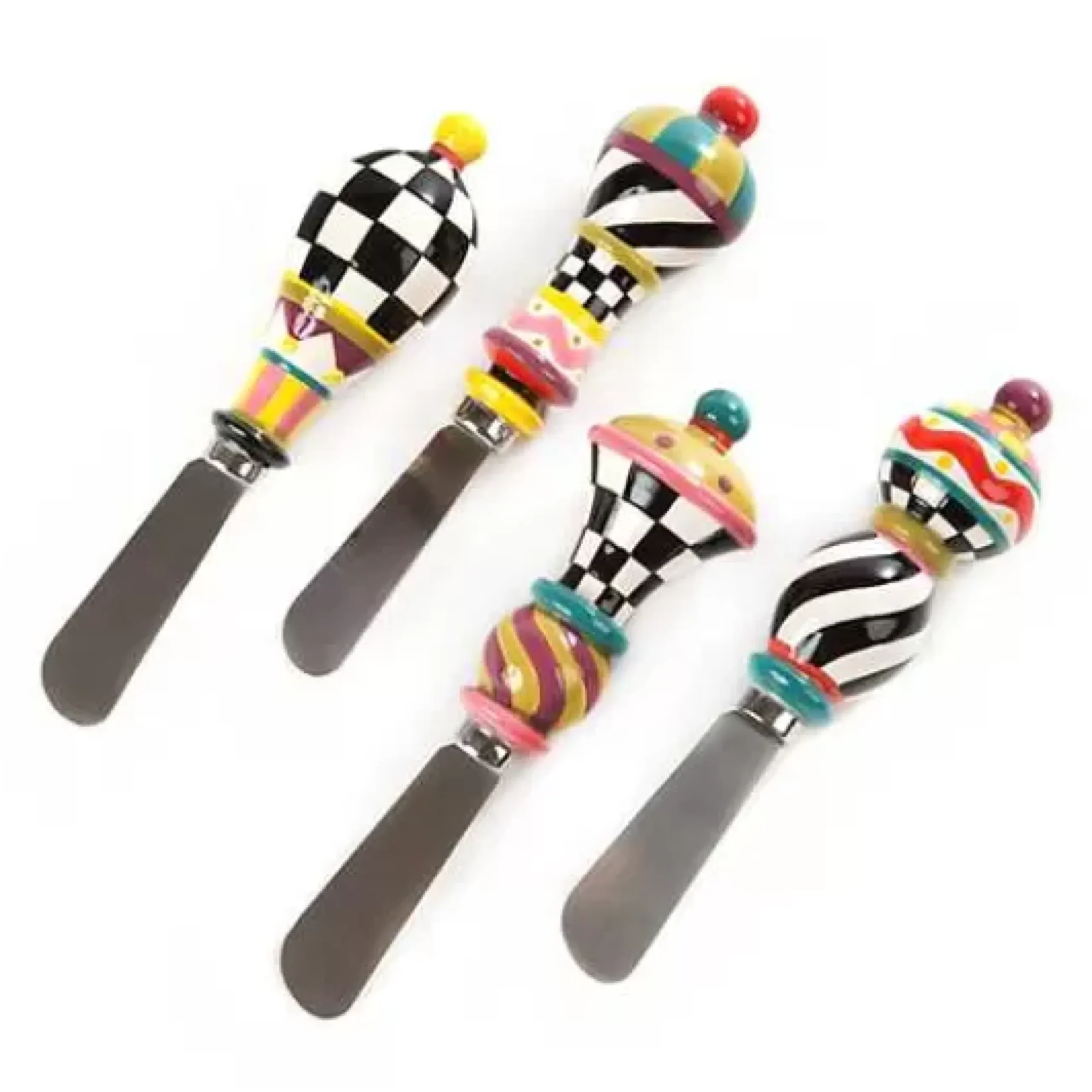 MacKenzie-Childs Jubilee Spreaders, Set of 4< Holiday|Serveware