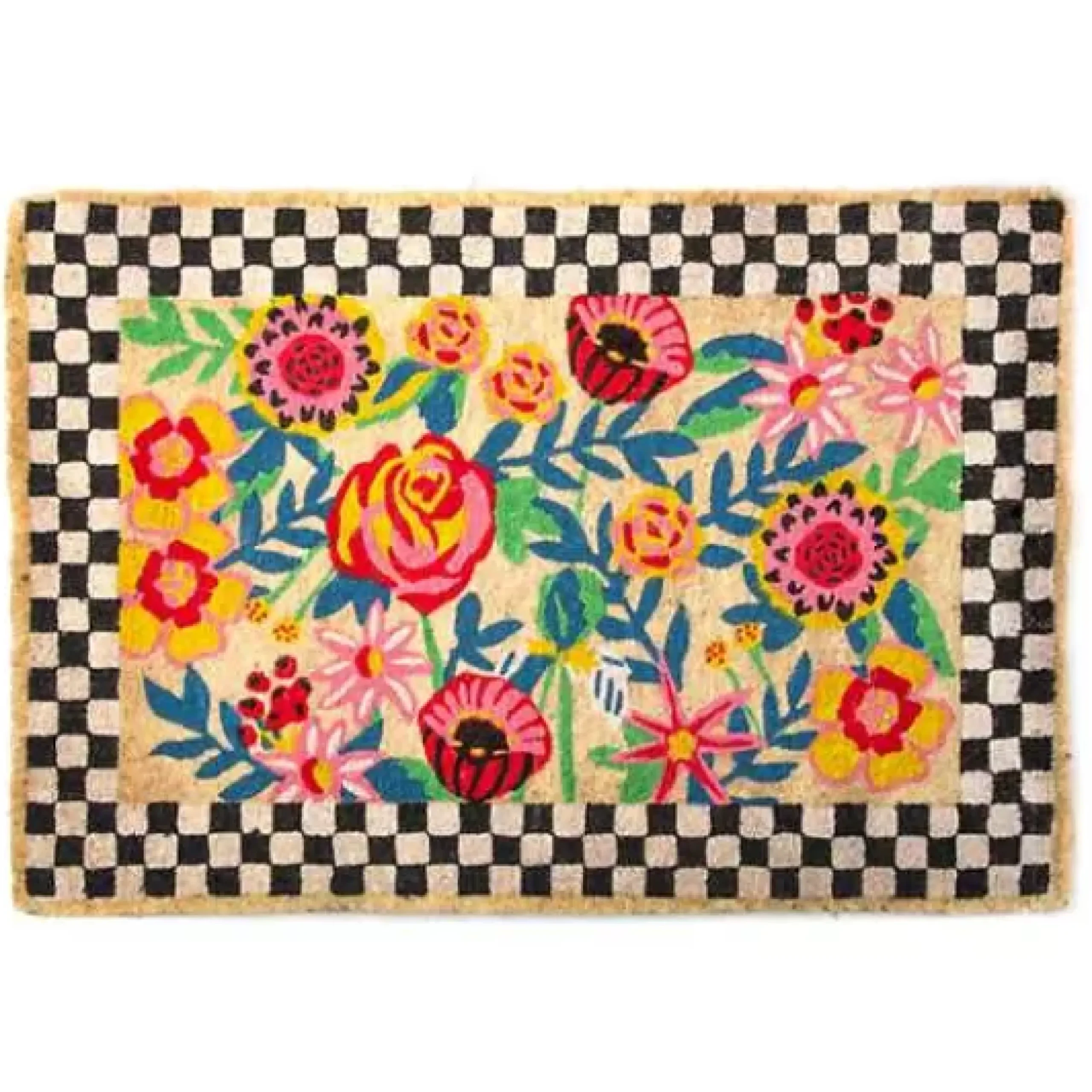 MacKenzie-Childs Kira's Garden Entrance Mat< Spring|Outdoor