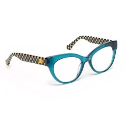 MacKenzie-Childs Kitty Readers - Turquoise - x2.5< Accessories