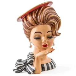 MacKenzie-Childs Lady Portrait Vase< Spring|Room Accents