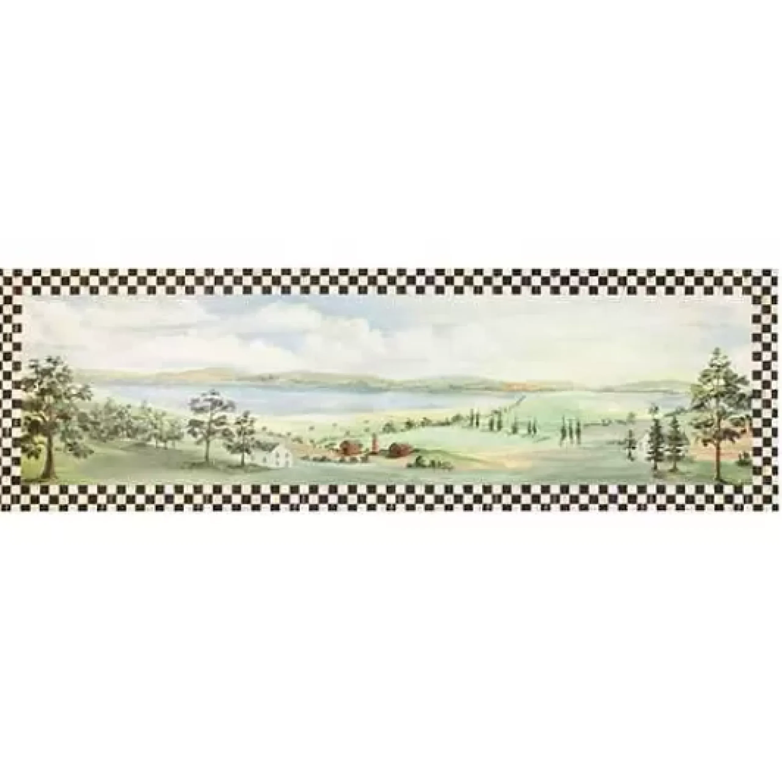 MacKenzie-Childs Landscape Floor Mat - 2'6 x 8' Runner< Rugs