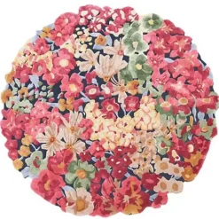 MacKenzie-Childs Laura's Flowers 6' Round Rug< Rugs