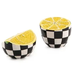 MacKenzie-Childs Lemon Salt Pepper Set< Spring|Serveware