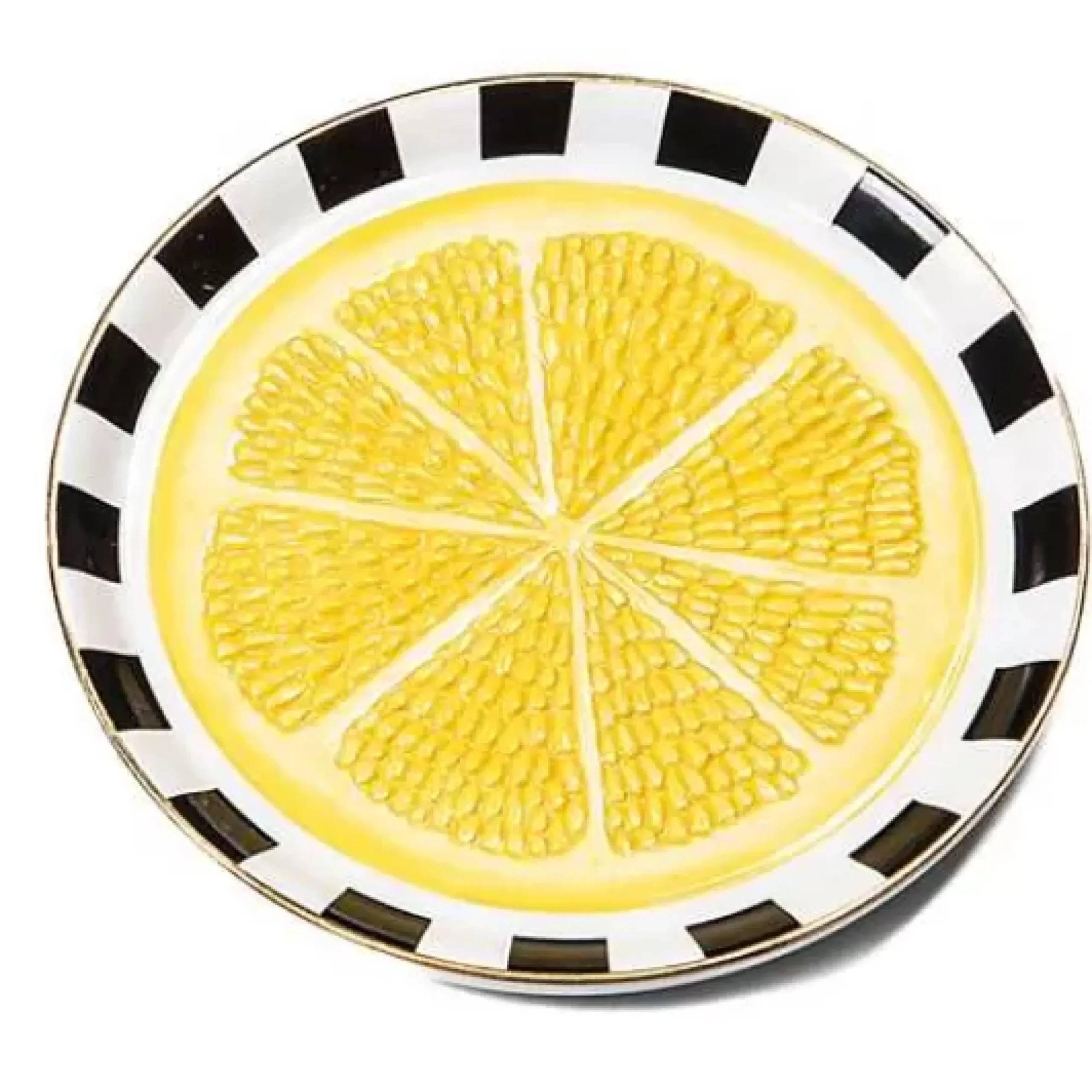 MacKenzie-Childs Lemon Trinket Dish< Spring|Room Accents