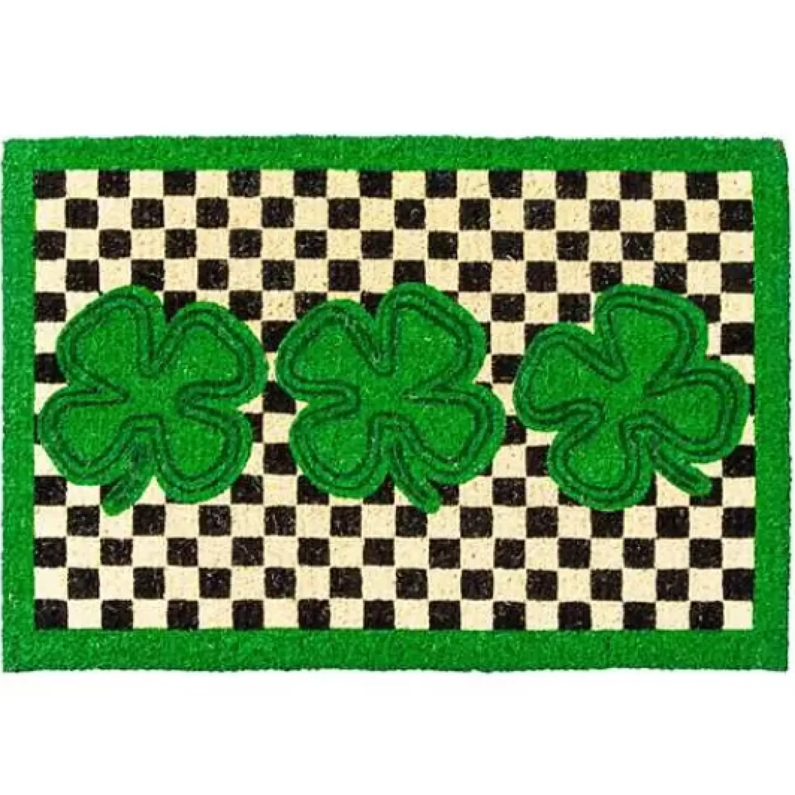 MacKenzie-Childs Lucky Clover Entrance Mat< Spring|Outdoor