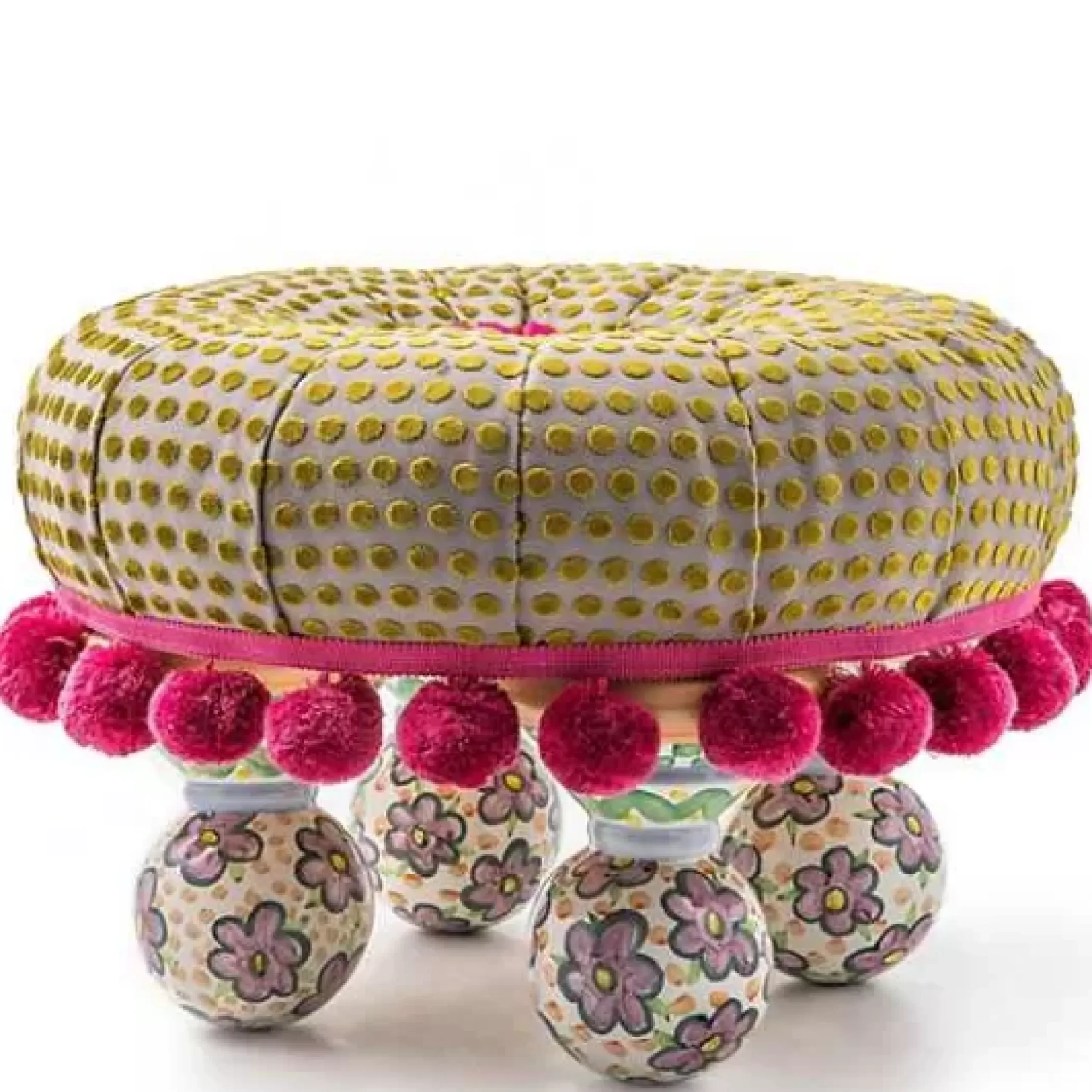 MacKenzie-Childs Magnifique Tuffet< Living Room