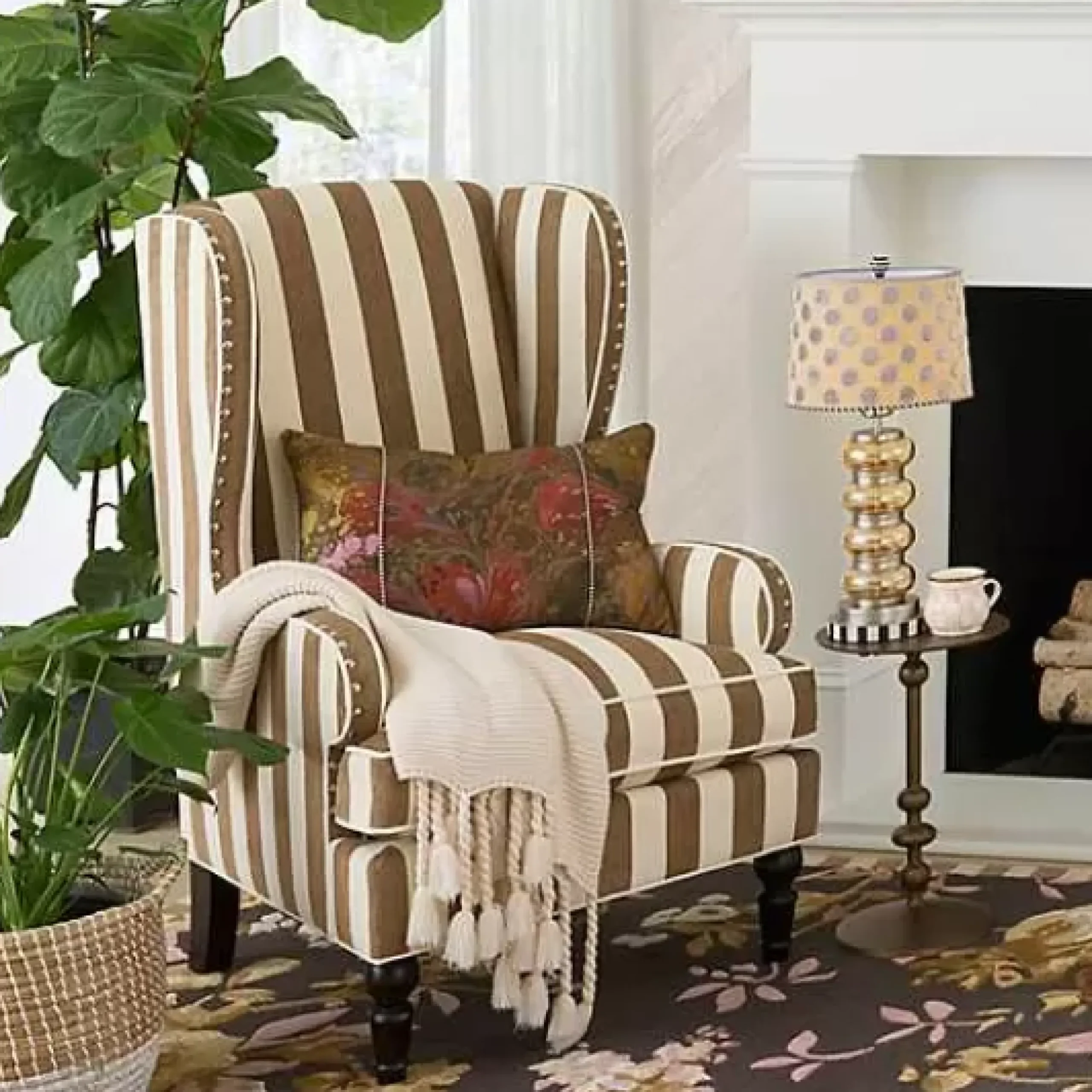 MacKenzie-Childs Marbleized Lumbar Pillow< Pillows, Throws, & Cushions