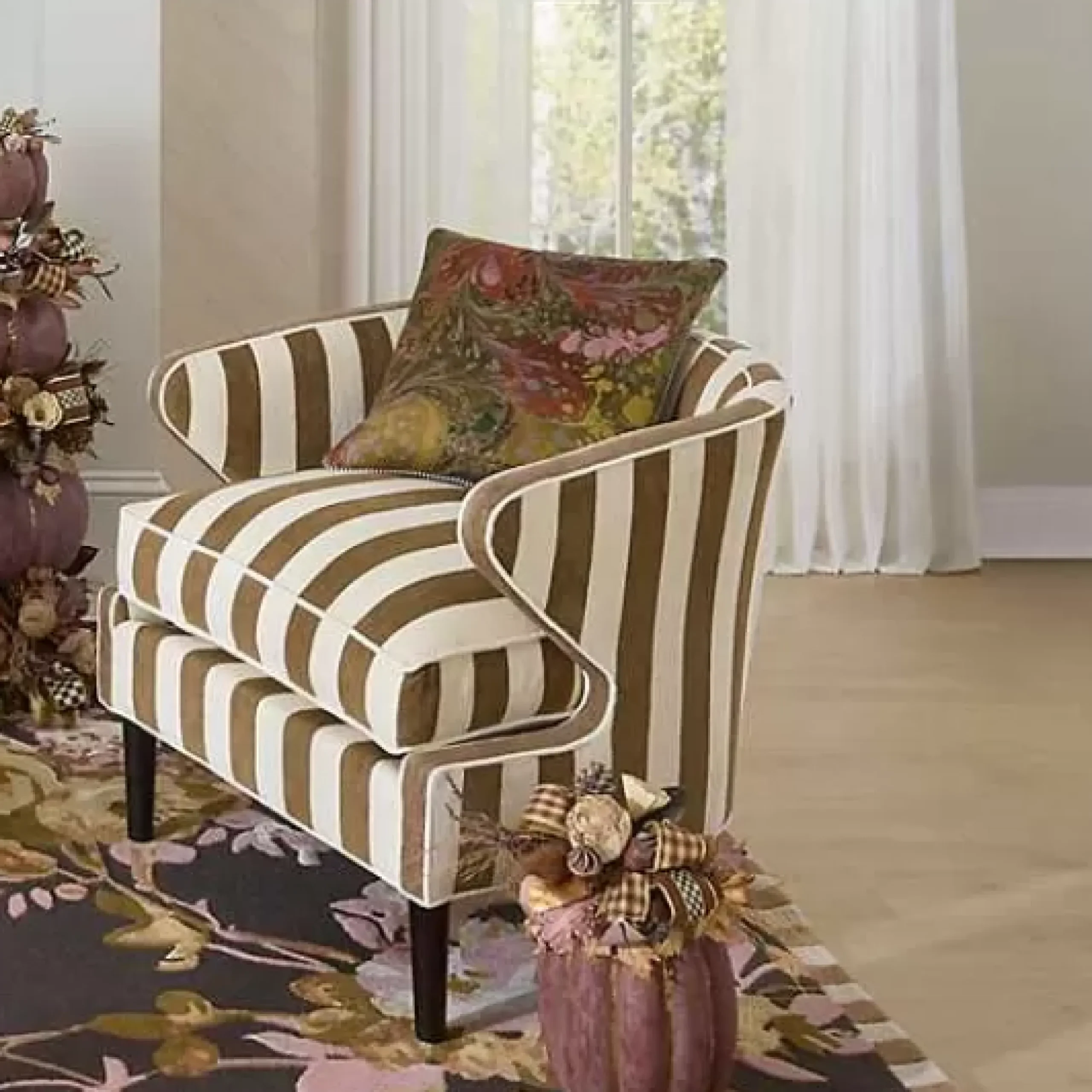 MacKenzie-Childs Marbleized Throw Pillow< Pillows, Throws, & Cushions