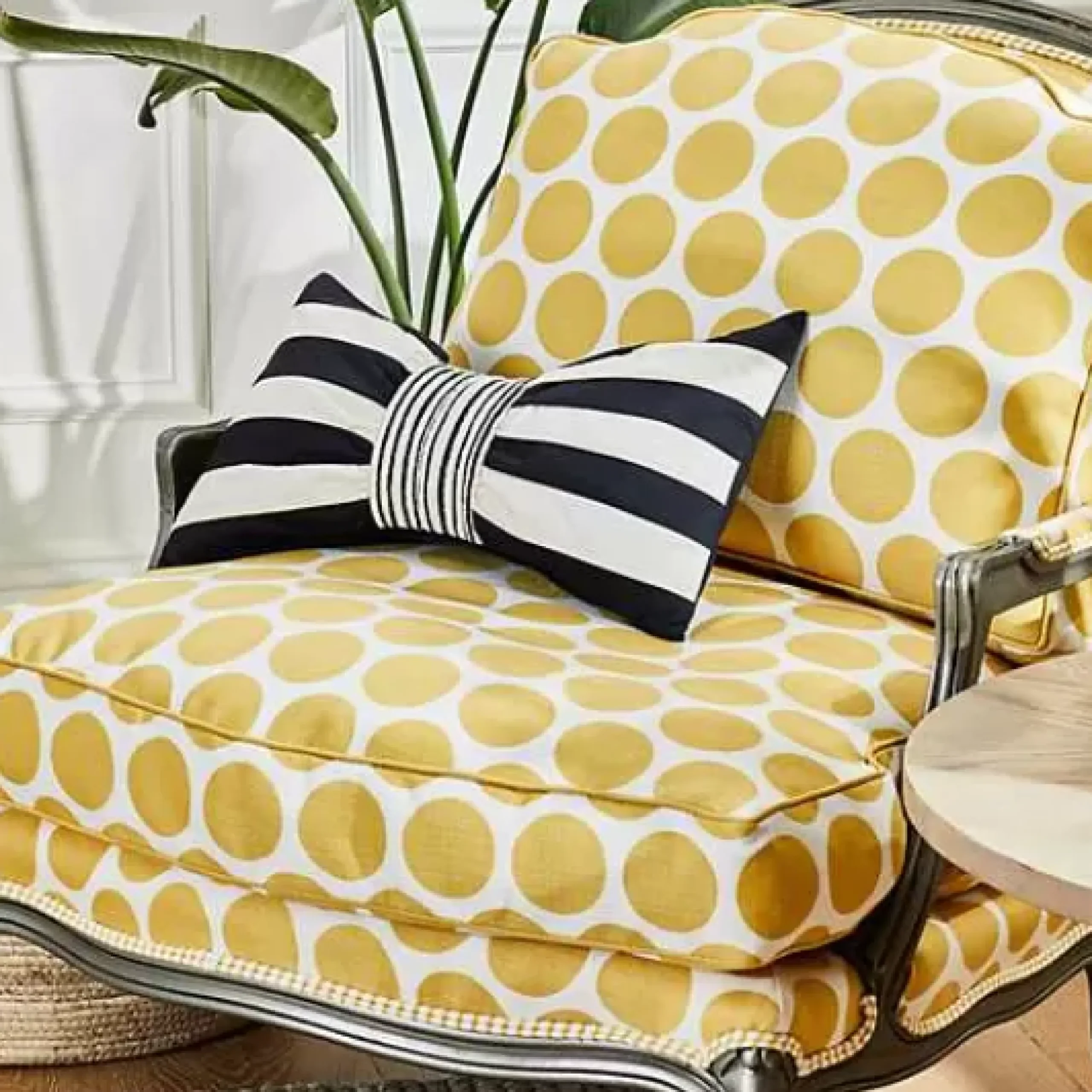 MacKenzie-Childs Marquee Bow Throw Pillow< Pillows, Throws, & Cushions