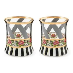 MacKenzie-Childs Maypole Sterling Tumbler Glass, Set of 2< Drinkware