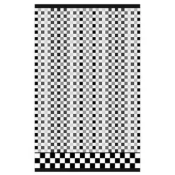 MacKenzie-Childs Micro Check Black White Bath Towel< Bath & Bath Accessories