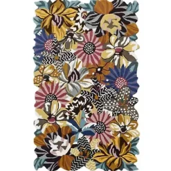 MacKenzie-Childs Milano Floral 5' x 8' Rug< Rugs