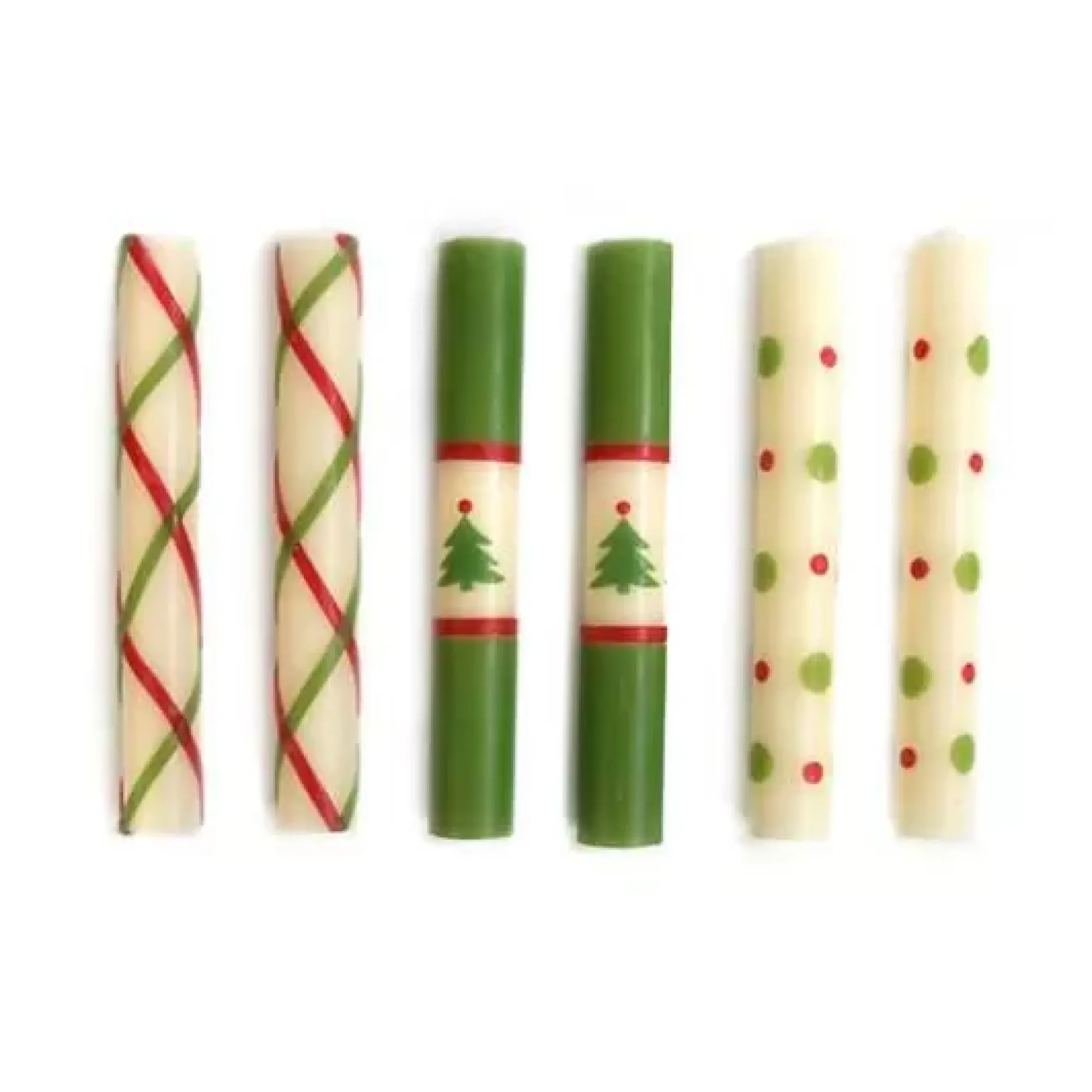 MacKenzie-Childs Mini Noel Dinner Candles, Set of 6< Holiday|Candles & Fragrances