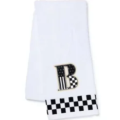 MacKenzie-Childs Monogram B Check Hand Towel< Bath & Bath Accessories