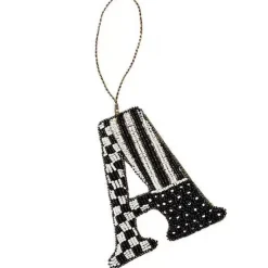 MacKenzie-Childs Monogram Beaded A Ornament< Holiday