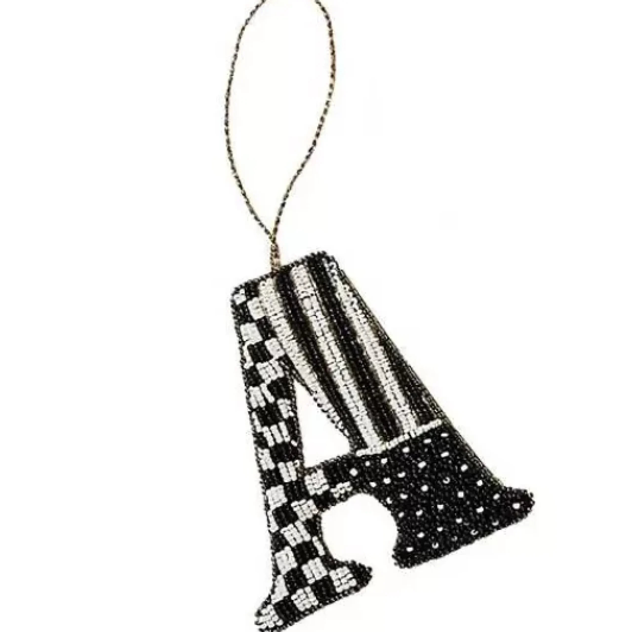 MacKenzie-Childs Monogram Beaded A Ornament< Holiday