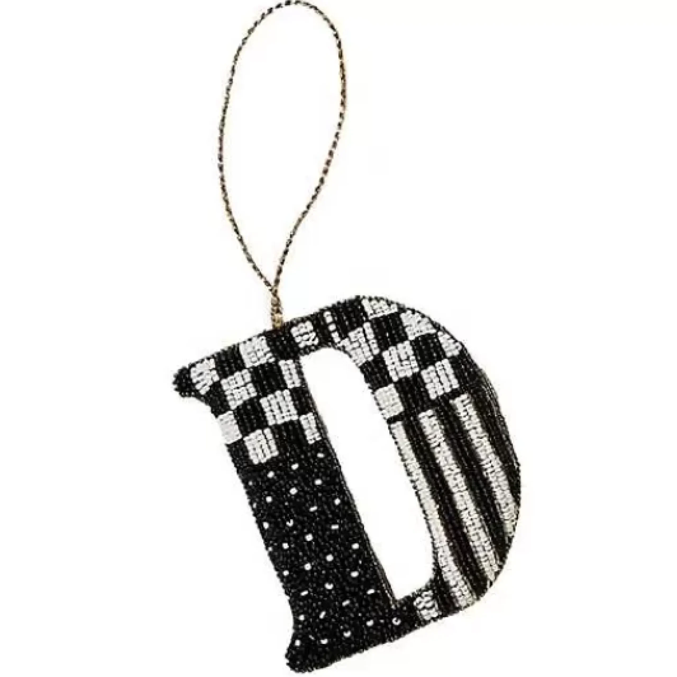 MacKenzie-Childs Monogram Beaded D Ornament< Holiday