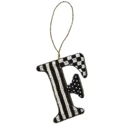 MacKenzie-Childs Monogram Beaded F Ornament< Holiday