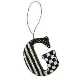MacKenzie-Childs Monogram Beaded G Ornament< Holiday