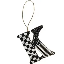 MacKenzie-Childs Monogram Beaded K Ornament< Holiday
