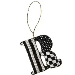 MacKenzie-Childs Monogram Beaded R Ornament< Holiday