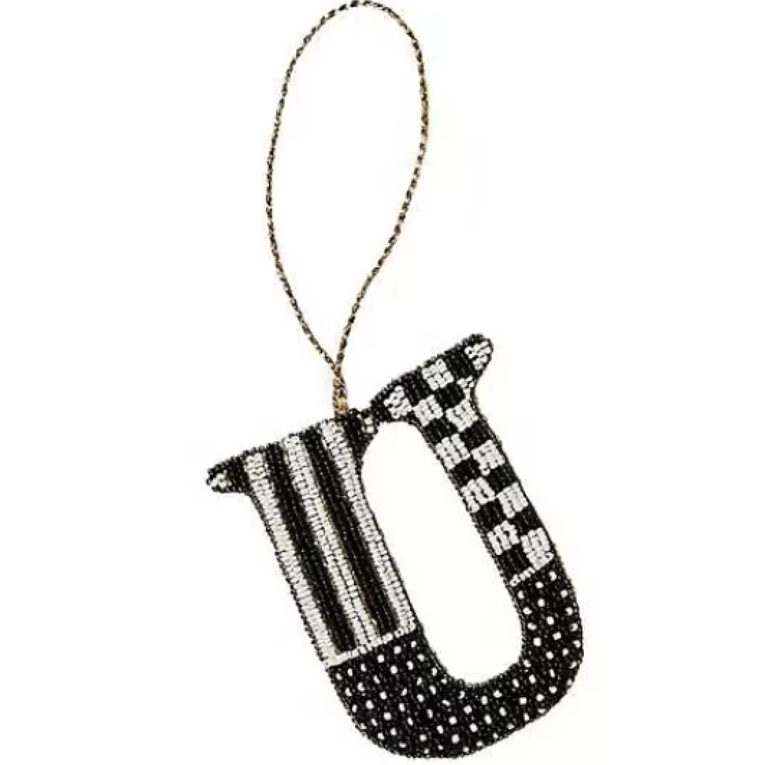MacKenzie-Childs Monogram Beaded U Ornament< Holiday