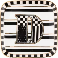 MacKenzie-Childs Monogram Dish - D< Dinnerware & Flatware