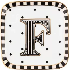MacKenzie-Childs Monogram Dish - F< Dinnerware & Flatware