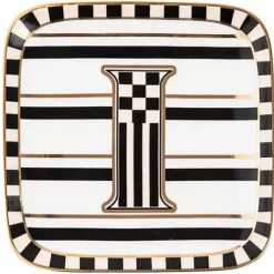 MacKenzie-Childs Monogram Dish - I< Dinnerware & Flatware
