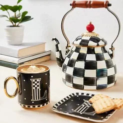 MacKenzie-Childs Monogram Dish - J< Dinnerware & Flatware