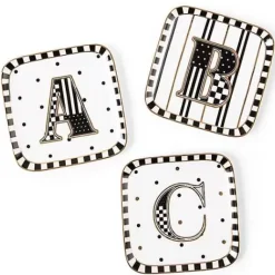 MacKenzie-Childs Monogram Dish - M< Dinnerware & Flatware