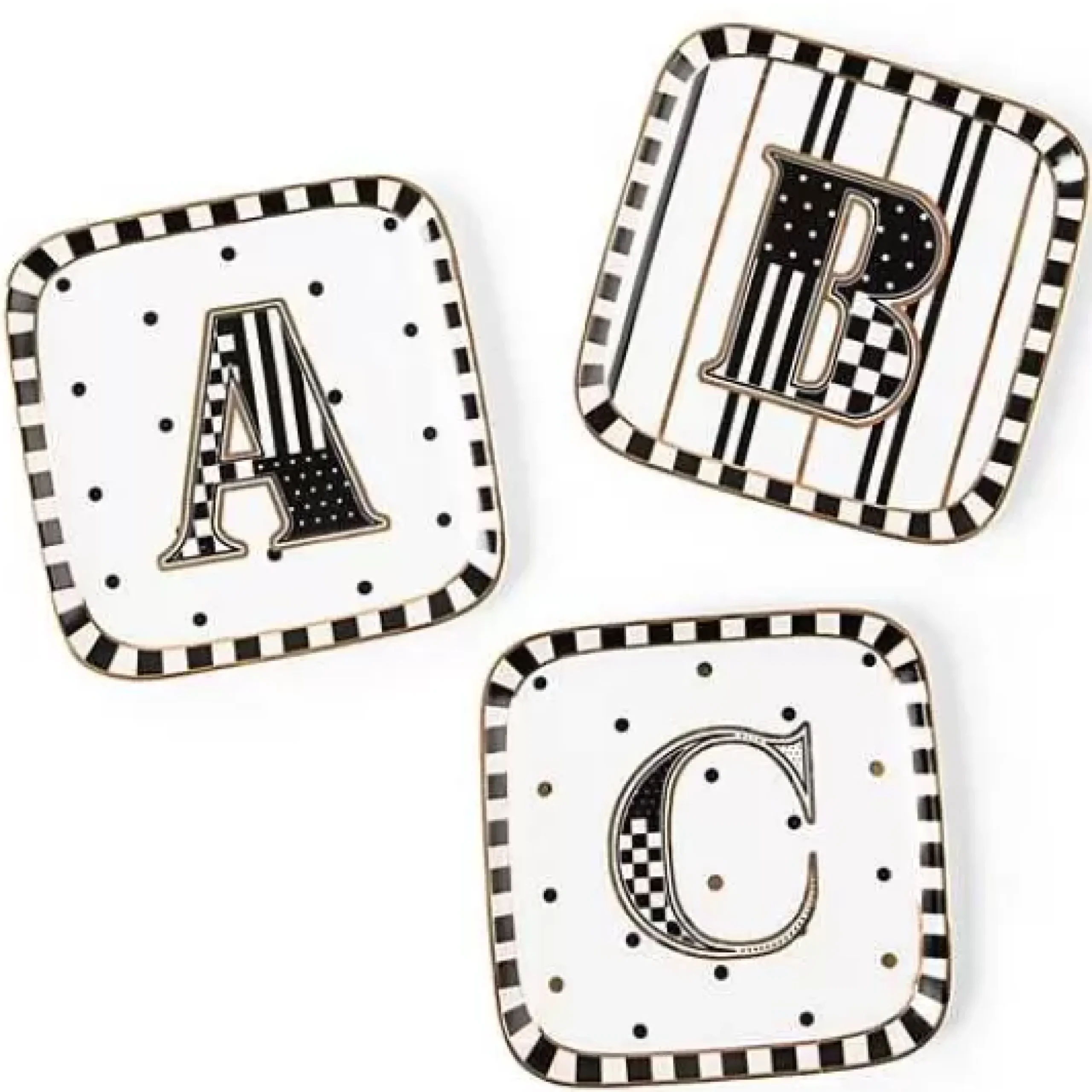 MacKenzie-Childs Monogram Dish - O< Dinnerware & Flatware